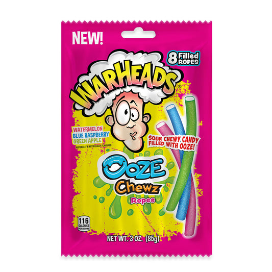 Warheads® Ooze Chewz Ropes, 3oz, 12 ct