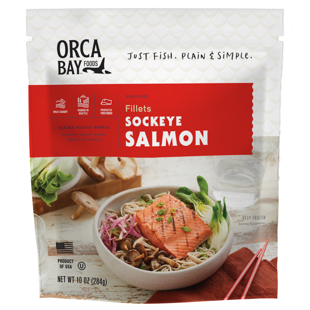 Sockeye Salmon Fillets, 10 oz, 12 Pack