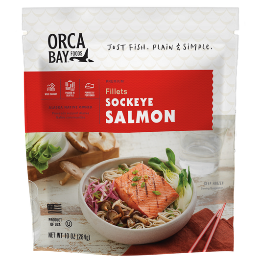 Sockeye Salmon Fillets, 10 oz, 12 Pack