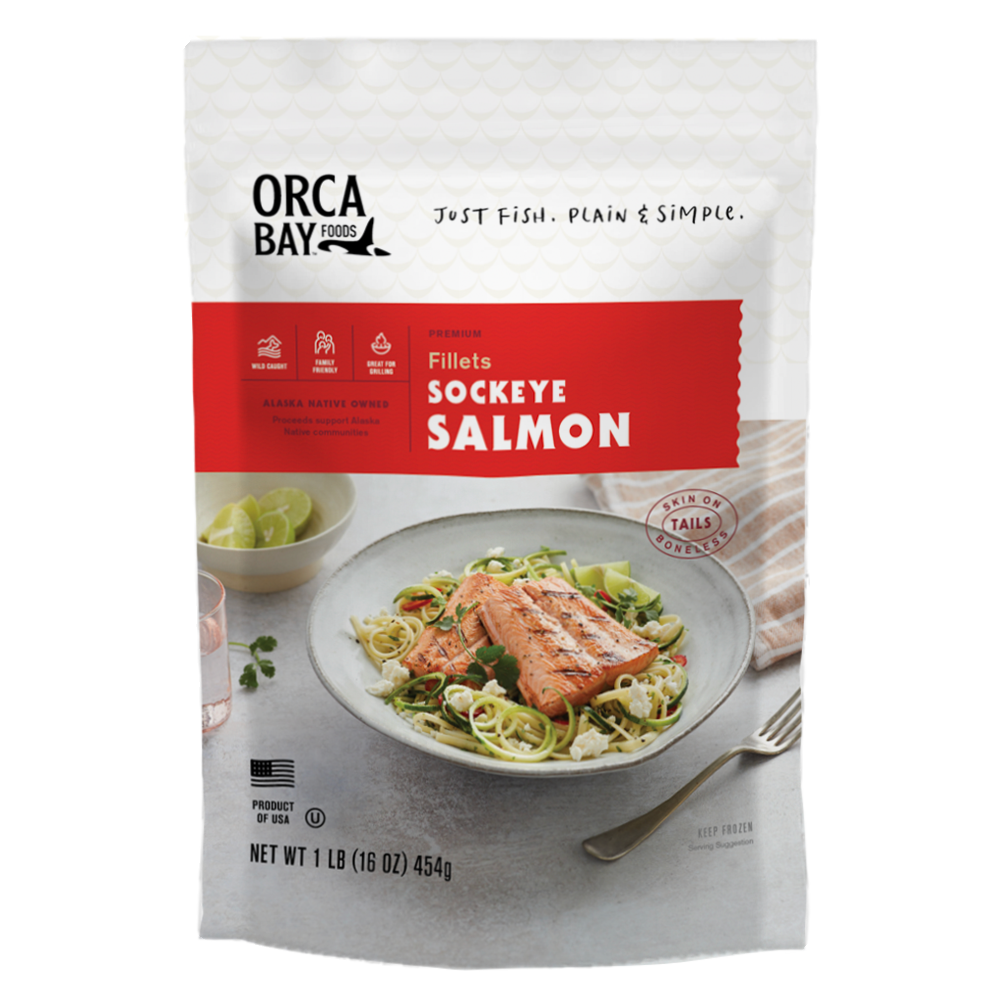 Sockeye Salmon Fillets, 1.25 lbs, 10 Pack