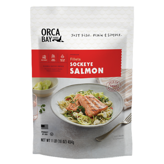 Sockeye Salmon Fillets, 1.25 lbs, 10 Pack