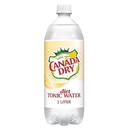 Diet Canada Dry Tonic Water, 1L Bottles, 15 Pack