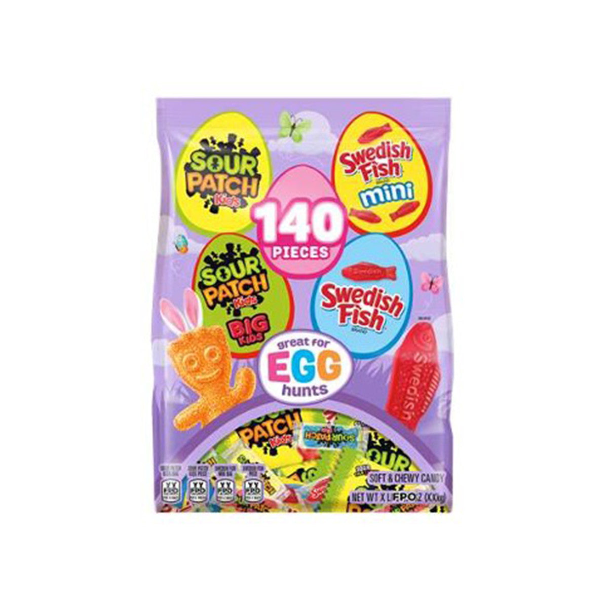 Sour Patch Kids & Swedish Fish Bag, 6 pack, 140 ct