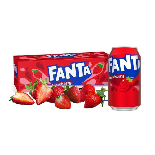 Fanta Strawberry, 12 fl oz cans, 2 X 12 Pack