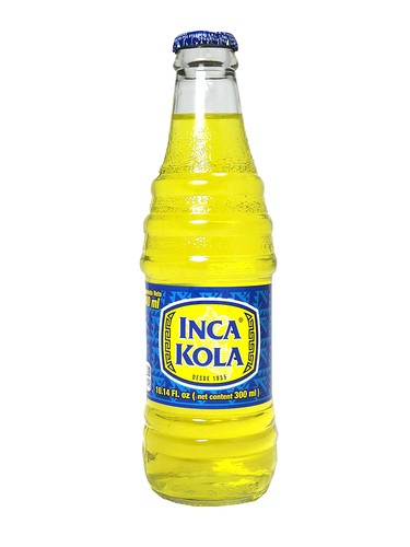 Soda Inca Kola, 10.14 oz glass bottles, 24 Pack