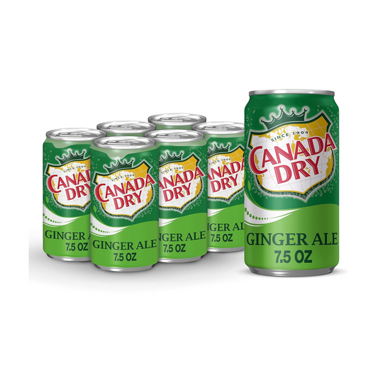 Ginger Ale, Canada Dry, 7.5 fl oz cans, 24 Pack