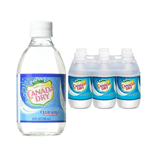 Ginger Ale, Canada Dry, Club Soda, 10 oz Bottle, 24 Pack