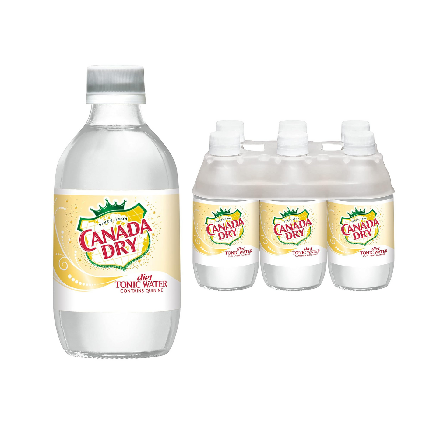 Ginger Ale, Canada Dry, Tonic Diet, 10 oz Pet Bottle, 24 Pack