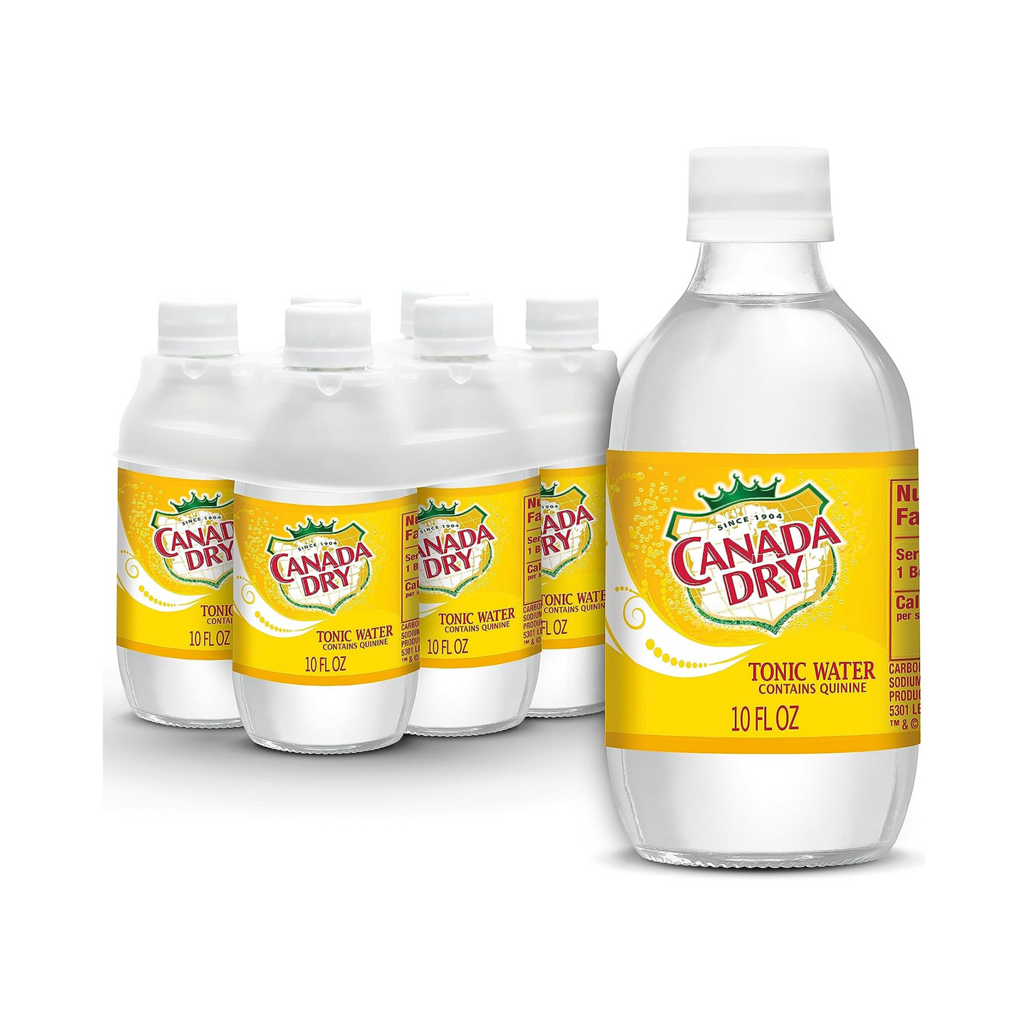 Ginger Ale, Canada Dry, Tonic Water, 10 oz Pet Bottle, 24 Pack