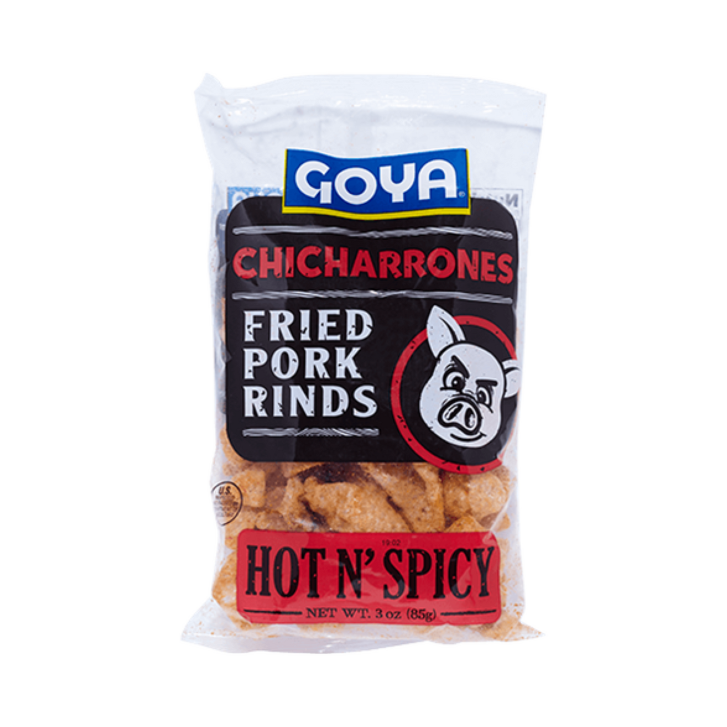 Goya Chicharrónes Hot & Spicy, 3 oz, 12 Pack