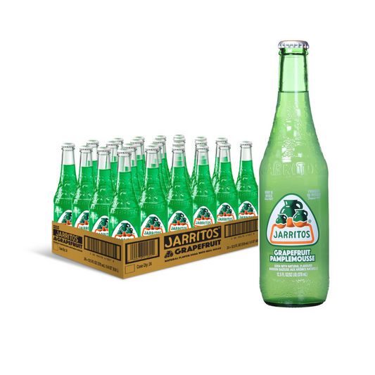 Jarritos Grapefruit glass bottle 12.5 fl oz, 1x 24 Pack