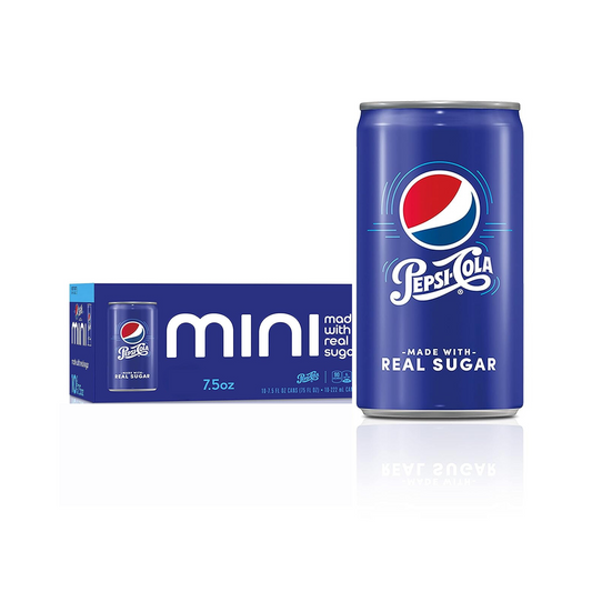 Pepsi Cola with Real Sugar, 7.5 fl oz, 2 x 12 Pack