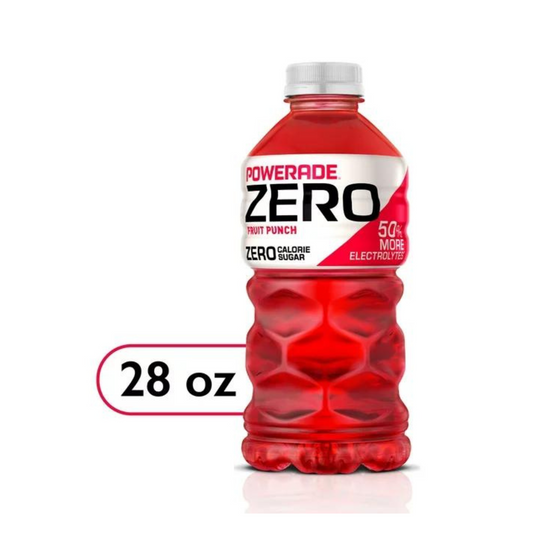 Powerade Zero Sugar Fruit Punch, 28 fl oz, 15 Pack