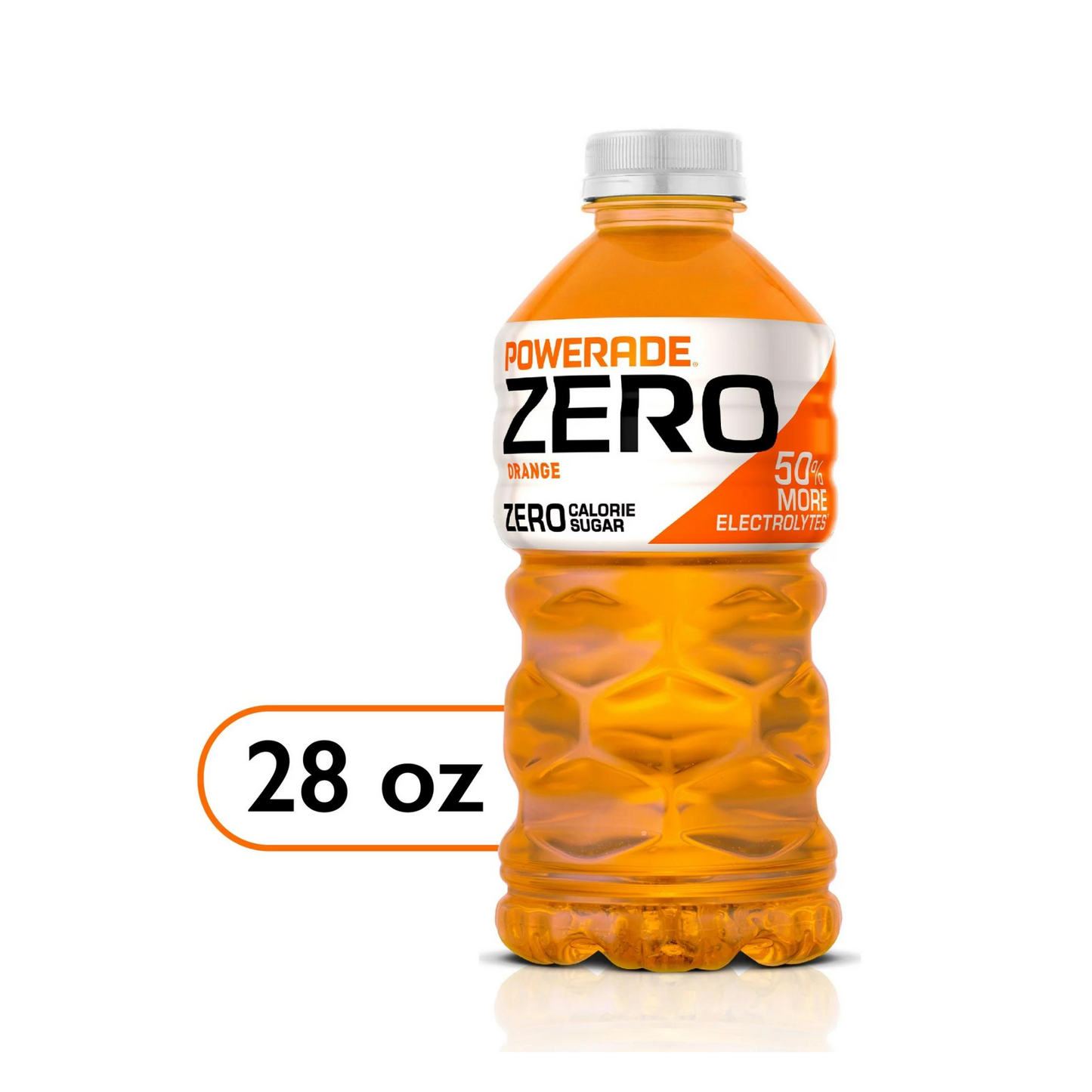 Powerade Zero Sugar Orange, 28 fl oz, 15 Pack