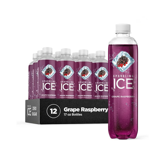 Sparkling Ice Grape Raspberry, 17 fl oz, 12 Pack