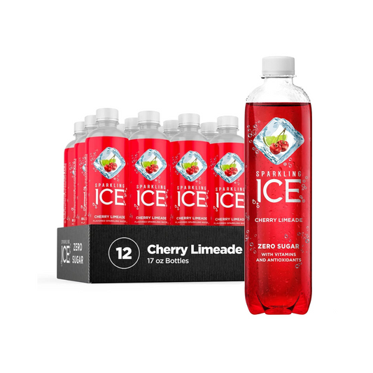 Sparkling Ice Cherry Limeade 17 fl oz, 12 Pack