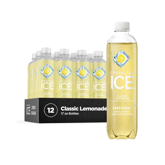 Sparkling Ice Classic Lemonade, 17 fl oz, 12 Pack