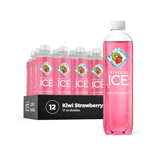 Sparkling Ice Kiwi Strawberry, 17 fl oz, 12 Pack