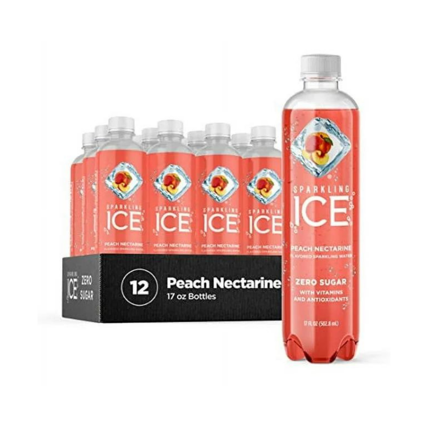 Sparkling Ice Peach Nectarine, 17 fl oz, 12 Pack