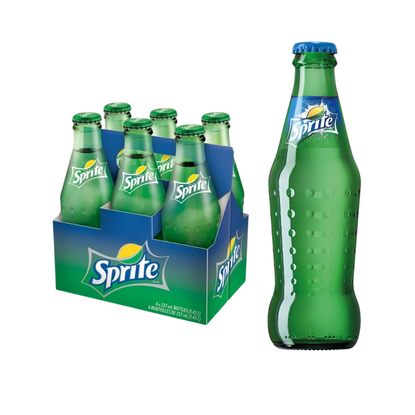 Sprite, 8 fl oz glass bottles, 24 Pack