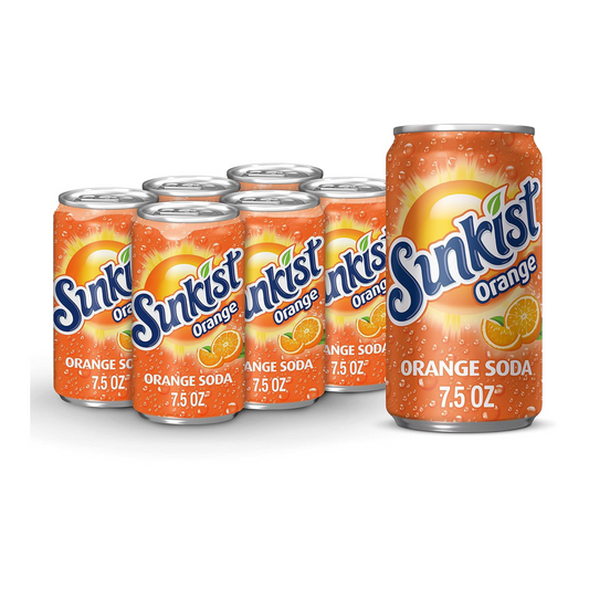 Sunkist Orange, 7.5 fl oz cans, 24 Pack