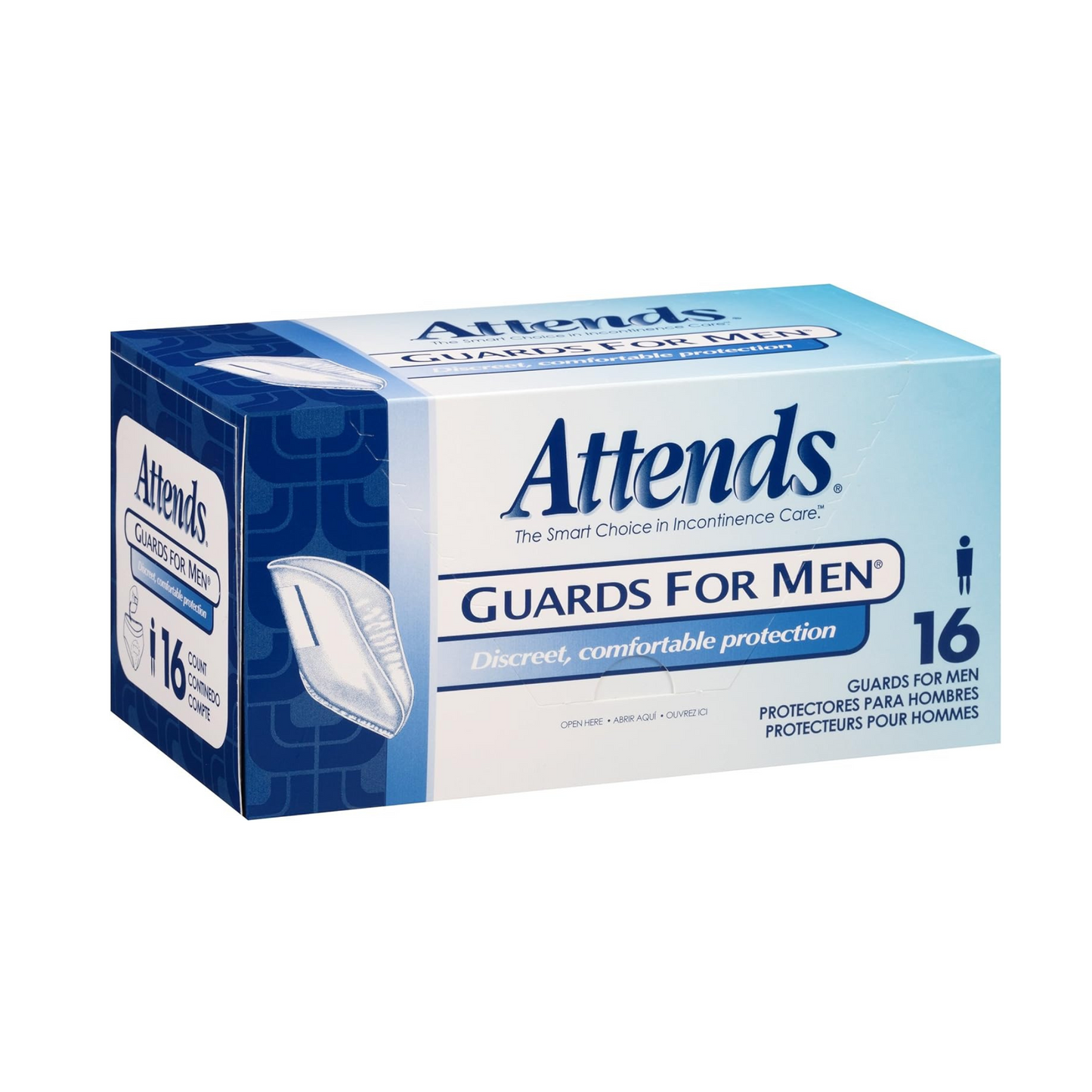 Attends Guards for Men, 16 Pack