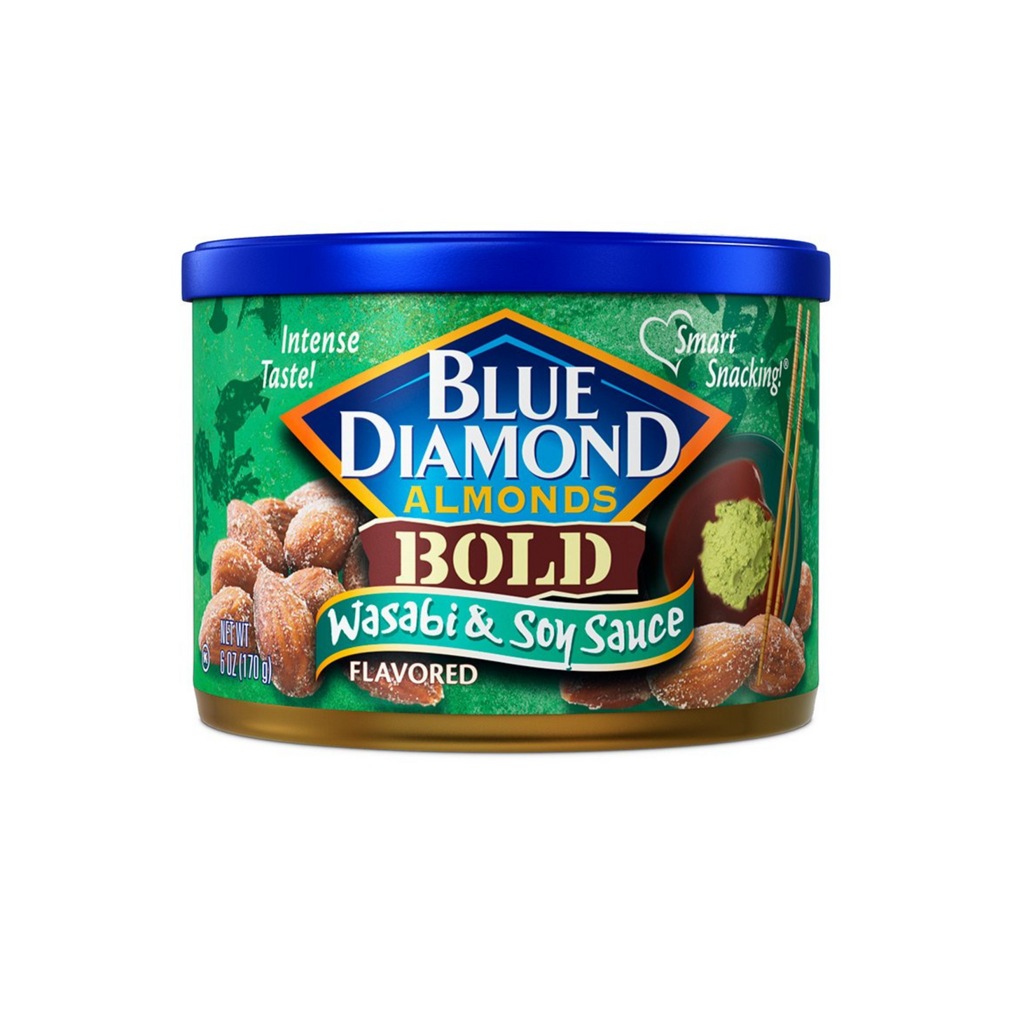 Blue Diamond Almond Bold Wasabi & Soy, 6 oz, 12 Pack