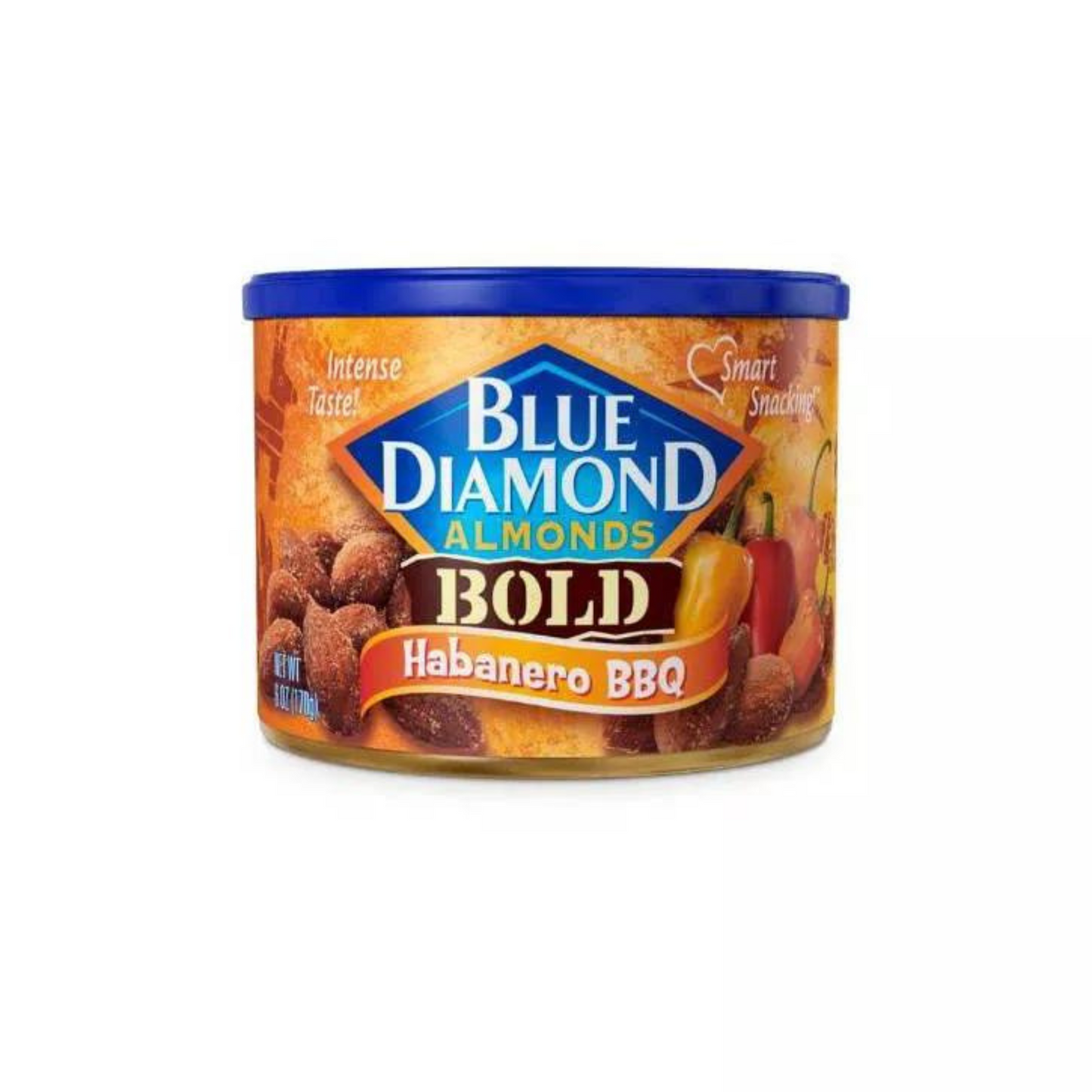 Blue Diamond Almonds Bold Habanero BBQ, 6 oz, 12 Pack