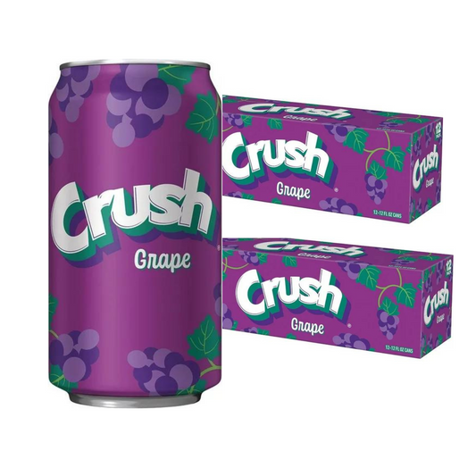 Caffeine Free Crush Grape, 12 fl oz cans, 2 x 12 Pack