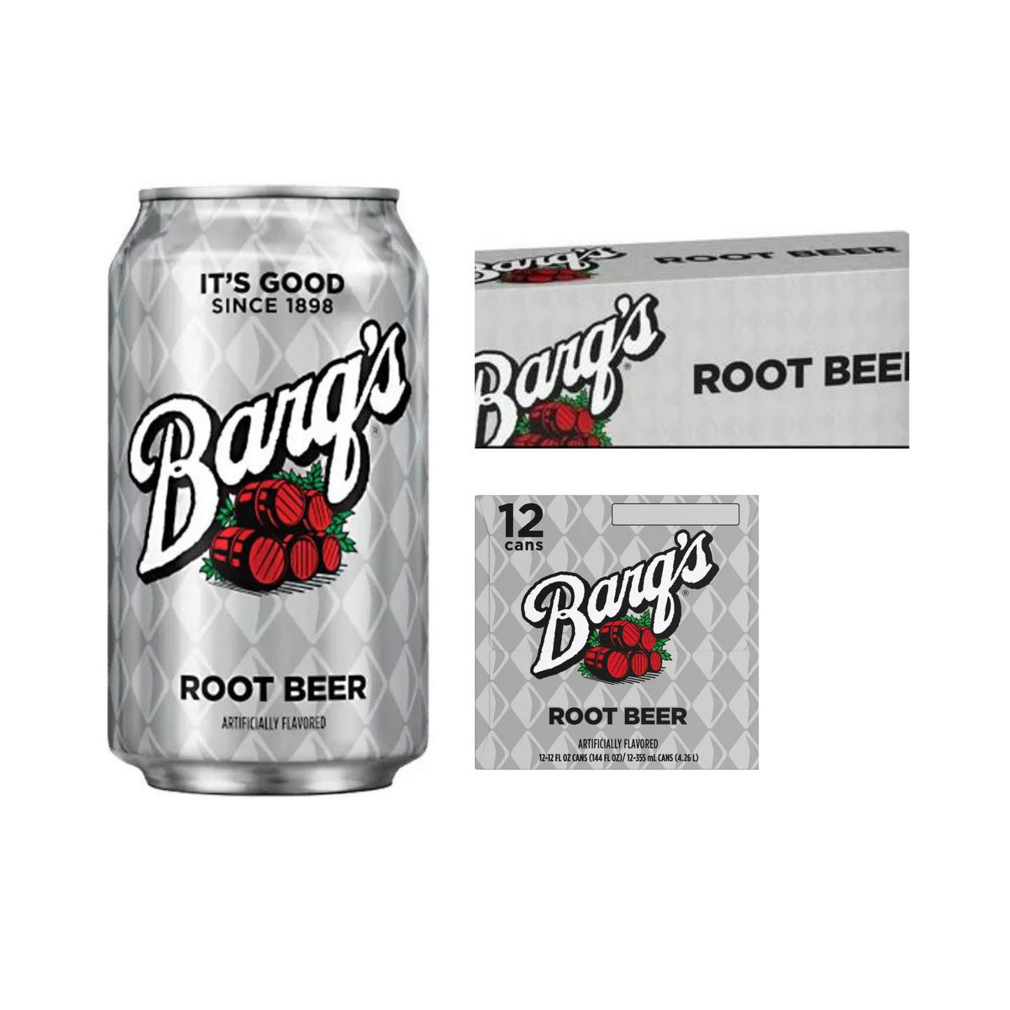 Barqs Root Beer Can, 12 fl oz cans, 2 x 12 Pack