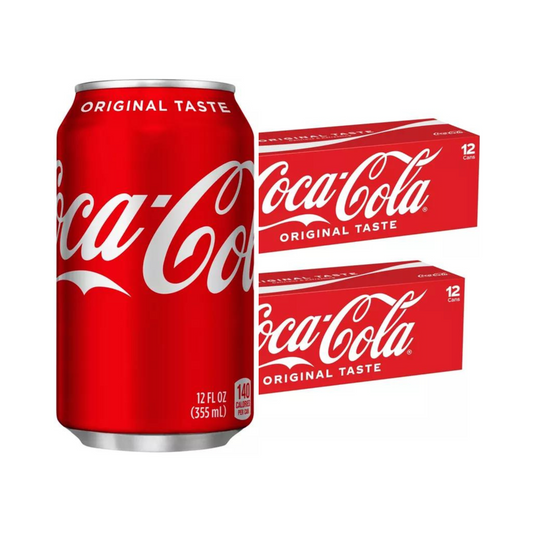 Coca Cola, 12 fl oz cans, 2 x 12 Pack