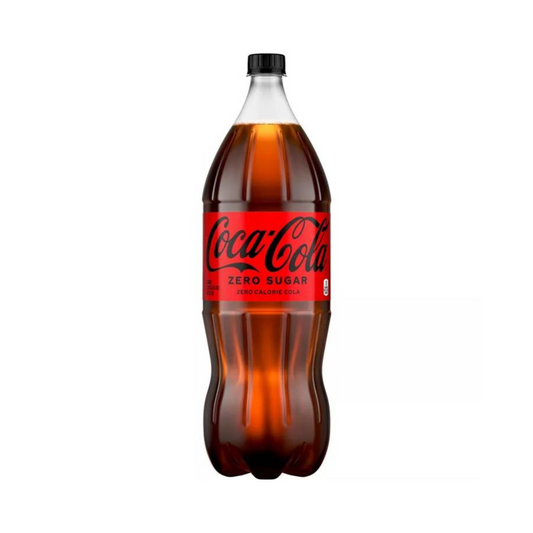 Coke Coca Cola Zero, 2L Bottle, 8 Pack