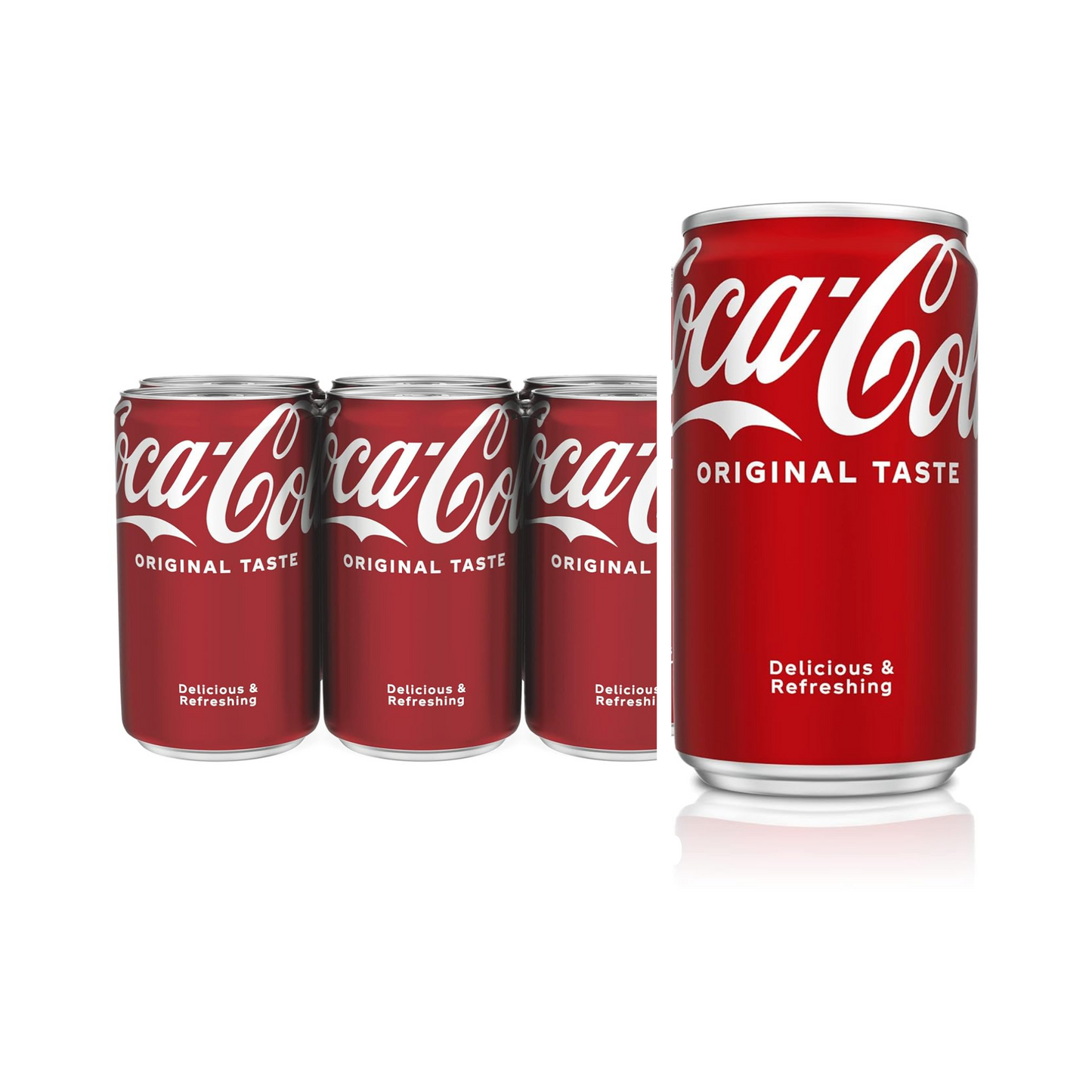 Coke Coca Cola, 7.5 fl oz cans, 24 Pack