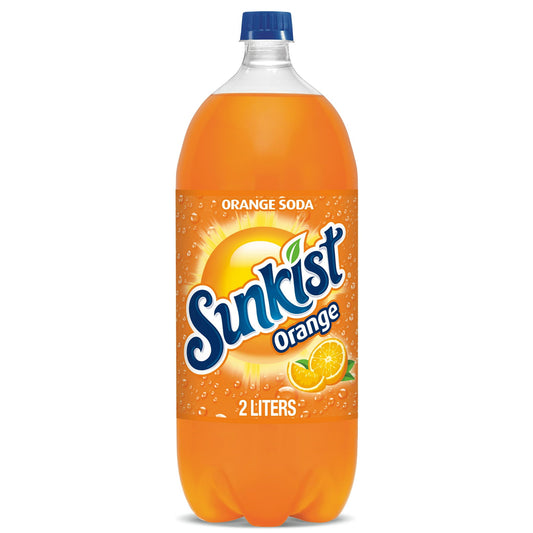 Sunkist Orange, 2L Bottle, 8 Pack