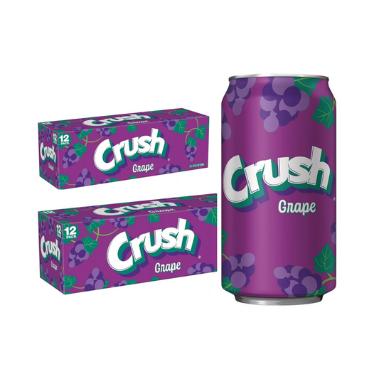 Crush Grape, 12 fl oz cans, 2 x 12 Pack