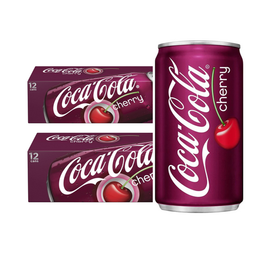 Coke Cherry, 12 fl oz cans, 2 x 12 Pack