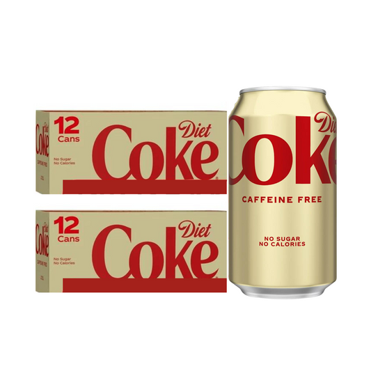 Diet Coke Caffeine Free Can, 12 fl oz, 2 X 12 Pack, 24 ct